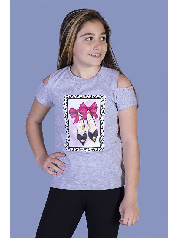 Toontoykids Kız Çocuk Baskılı Tişört