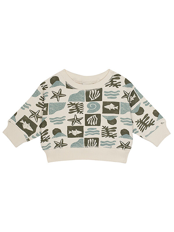 Antebies Okyanus Desen Sweatshirt