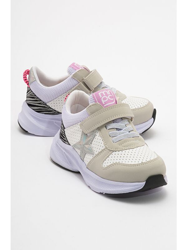 Kız Çocuk Beyaz Spor Ayakkabı - Görsel 2