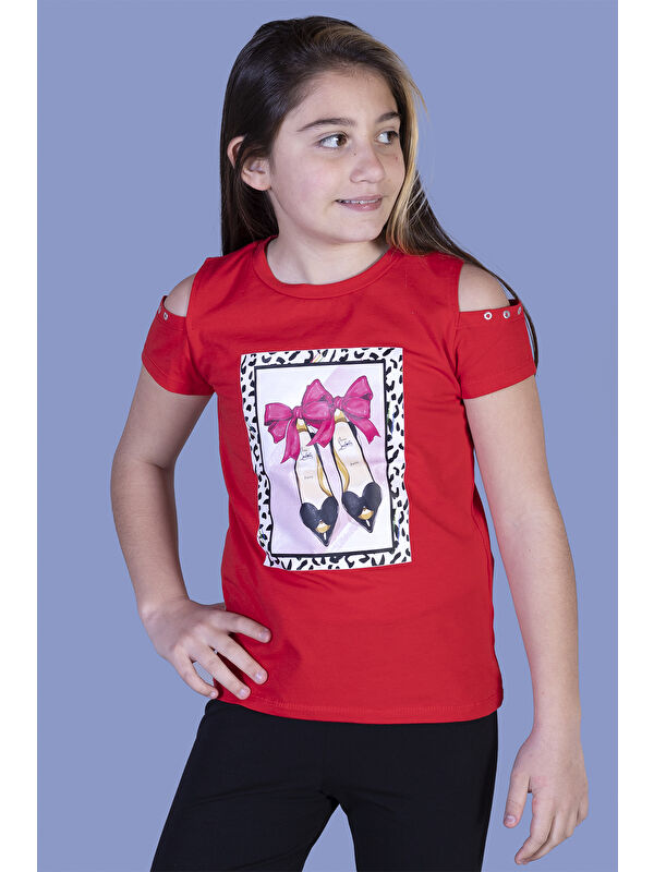 Toontoykids Kız Çocuk Baskılı Tişört