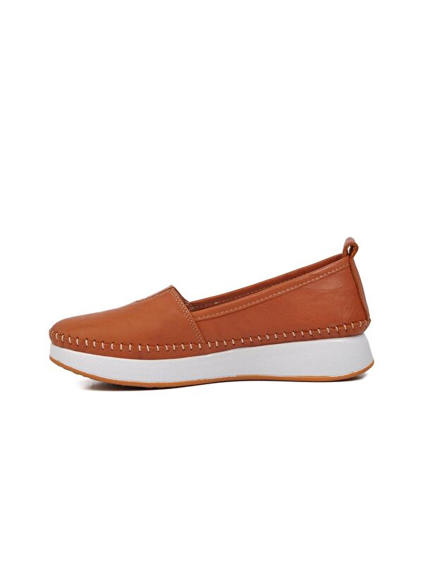 Taba Hakiki Deri Anatomik Kadın Casual Ayakkabı 24075 - Görsel 3