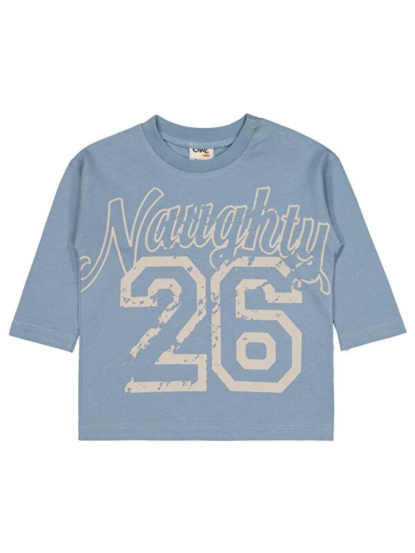 Civil Baby 26 Baskılı 6-18 Ay Sweatshirt - Mavi 12-18 Ay