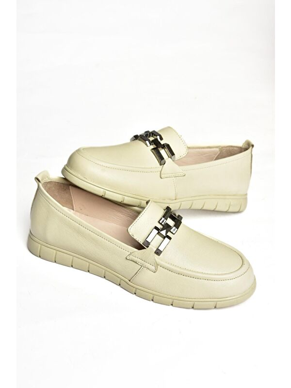 P5550811 Bej Kadın Ayakkabı - Görsel 3