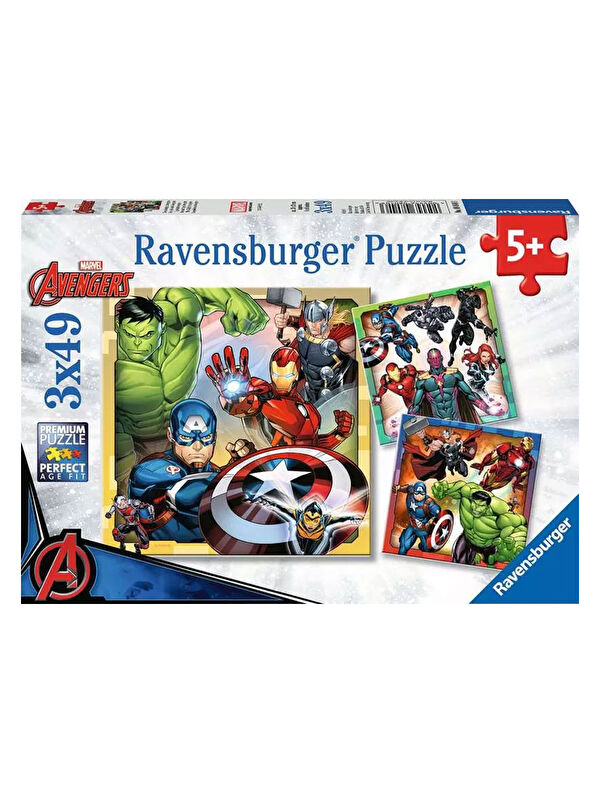 Ravensburger 3x49 Parça Puzzle Avengers 080403