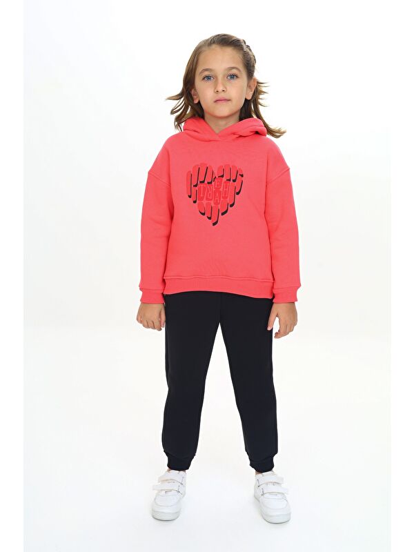 Toontoykids Kız Çocuk Kapüşonlu Eşofman Takım