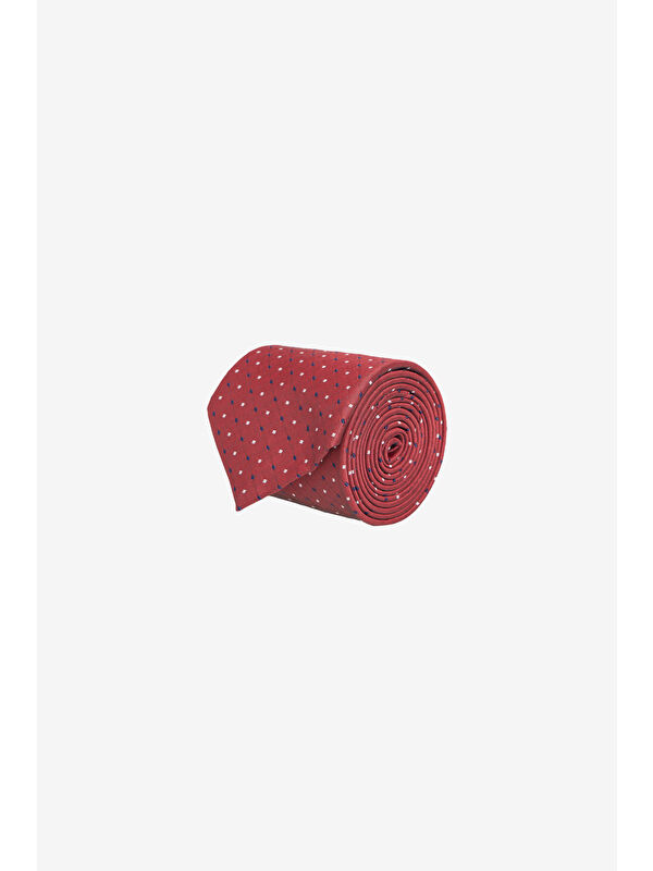 Altınyıldız Classics Erkek Bordo-Gri Desenli Kravat