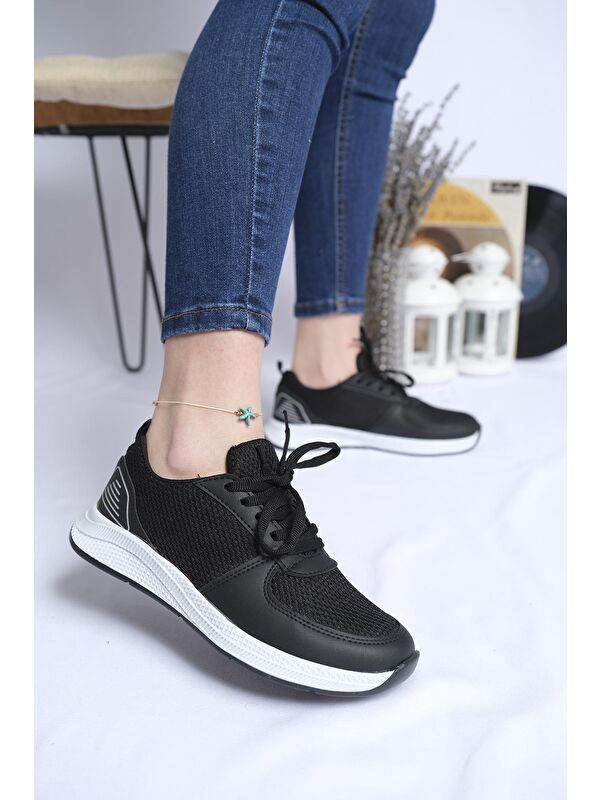 Laya Fileli Hafif Rahat Taban Kadın Sneaker - Görsel 2