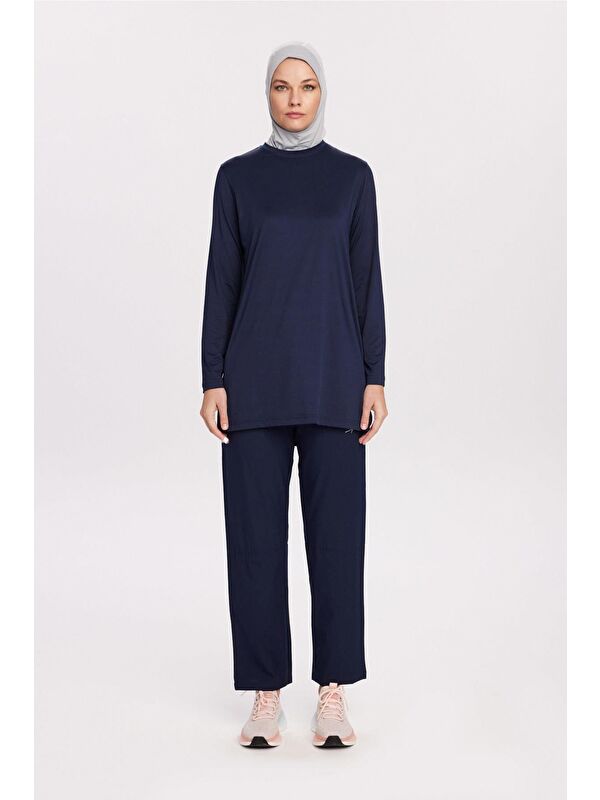 Haşema Active Uzun Kollu Lacivert Antrenman Üstü-Sweatshirt Act-45