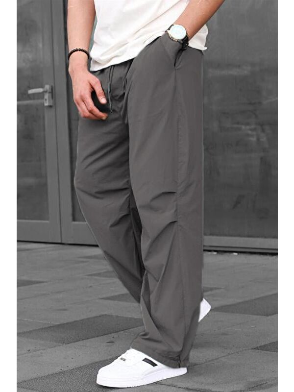 Madmext Füme Regular Fit Erkek Paraşüt Pantolon 6504