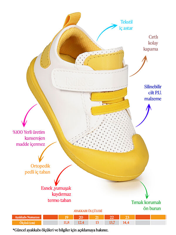 Roce Cırtlı Kız Bebek İlk Adım Ortopedik Günlük Ayakkabı - Görsel 3