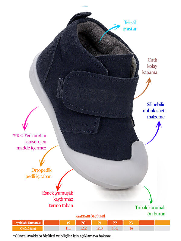 Winnie İlk Adım Cırtlı Kız Bebek Günlük Bot Ayakkabı - Görsel 3