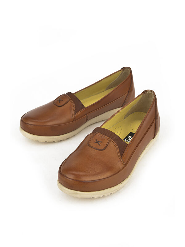 Kadın Hakiki Deri Günlük Ayakkabı 1411022Z7341 Taba - Görsel 2