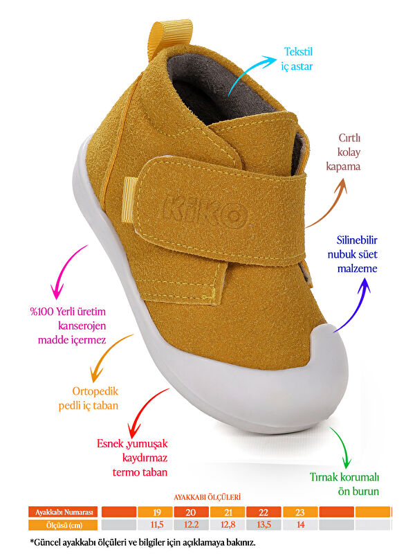 Winnie İlk Adım Cırtlı Kız Bebek Günlük Bot Ayakkabı - Görsel 3