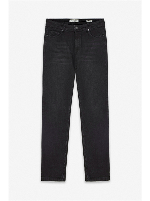 Süvari Siyah Denim Pantolon