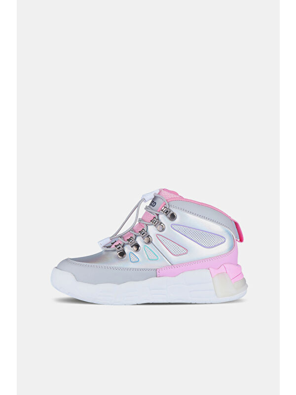 Ellen Işıklı Kız Çocuk Gri Bot - Görsel 5