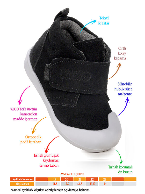 Winnie İlk Adım Cırtlı Kız Bebek Günlük Bot Ayakkabı - Görsel 3