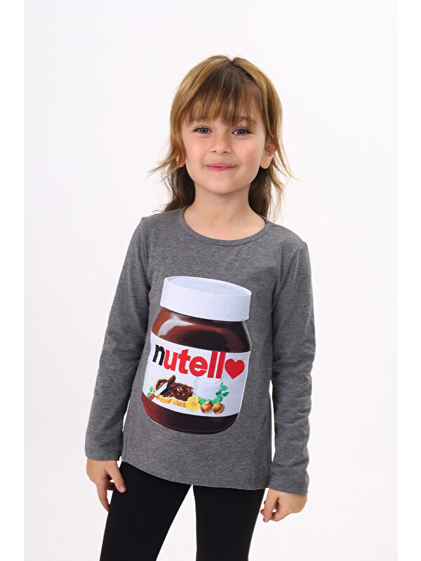 Toontoykids Kız Çocuk Nutella Baskılı T-Shirt