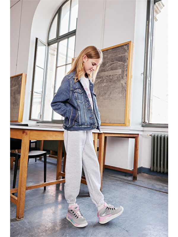 Ellen Işıklı Kız Okul Öncesi Gri Bot - Görsel 5