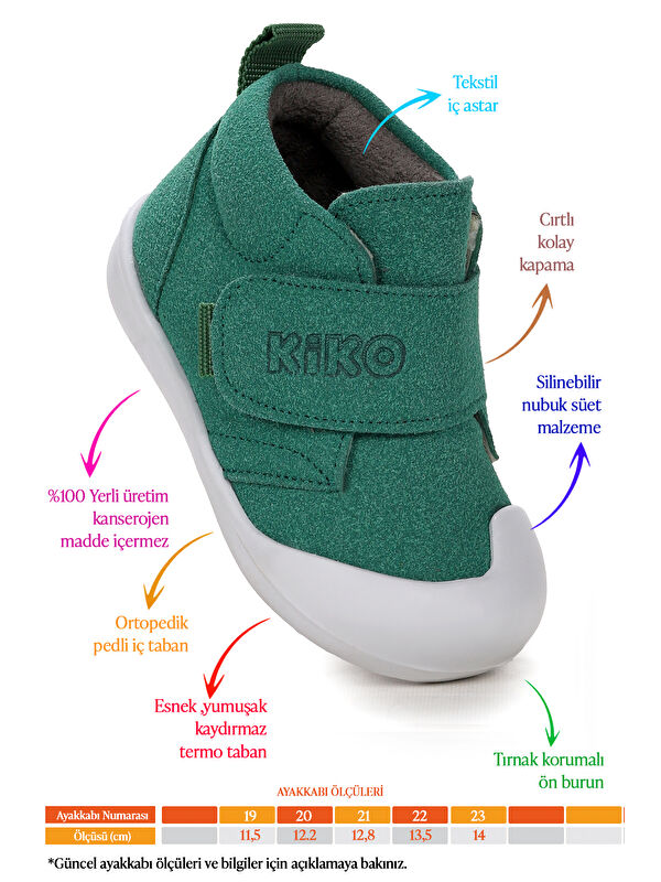 Winnie İlk Adım Cırtlı Kız Bebek Günlük Bot Ayakkabı - Görsel 3