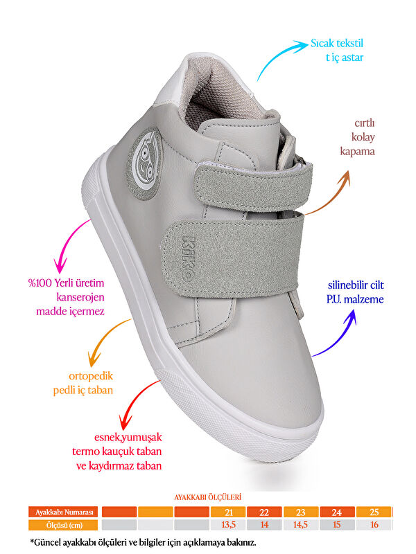 Coyote Cırtlı Kız Çocuk Günlük Bot Ayakkabı - Görsel 3