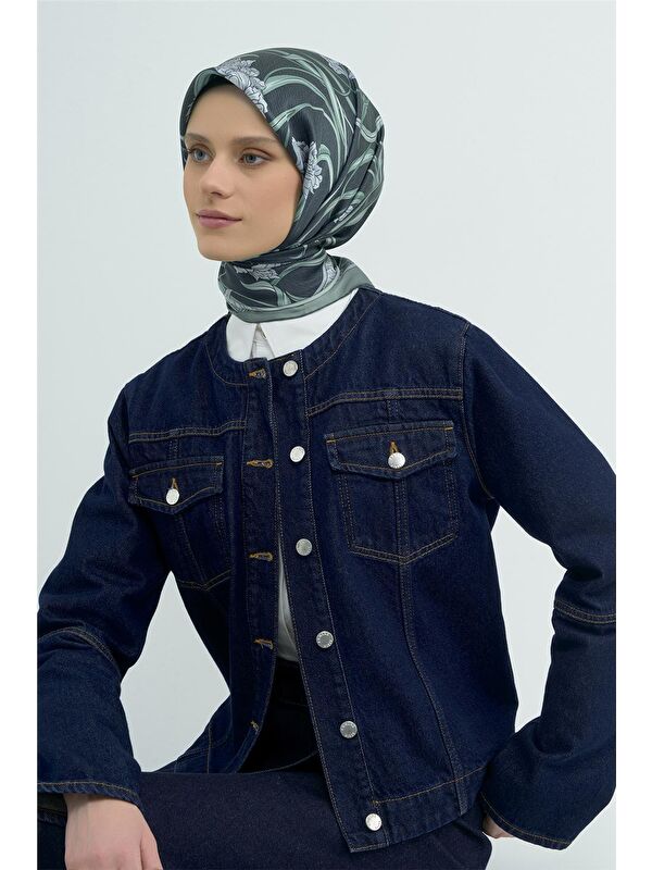 ARMİNE Saf İpek Twill Eşarp 9512D 02