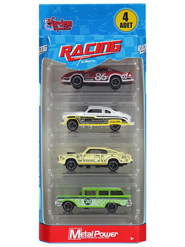 Vardem Kartela 1:64 Metal 4 Lu Araba - Kırmızı