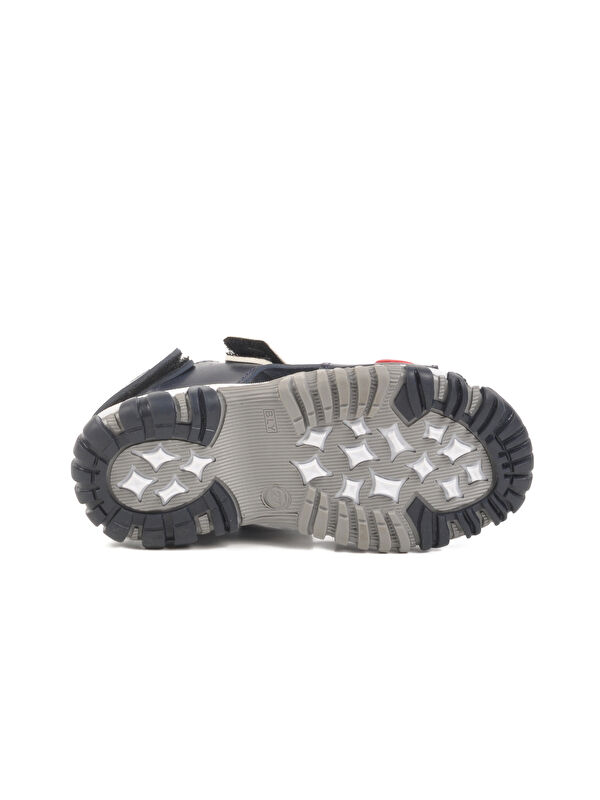 Lacivert Kırmızı Cırtlı Erkek Çocuk Spor Sandalet 173110 P - Görsel 6