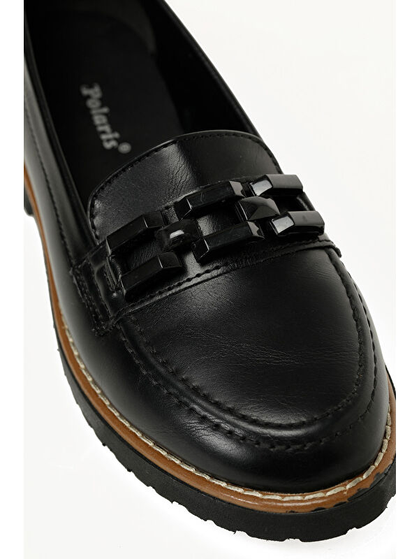 324016.Z 5PR Siyah Kadın Loafer - Görsel 8