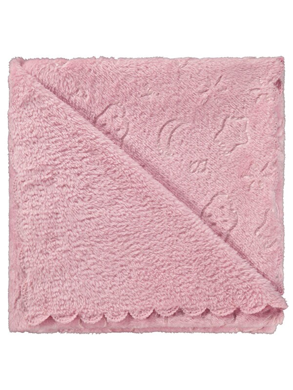 Civil Baby Bulut Desenli 90x90 cm Battaniye - Pembe