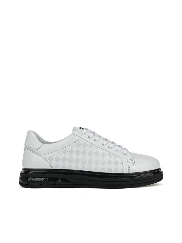 Ziya Ayakkabı Erkek Hakiki Deri Sneaker 1611057Z1011 Beyaz