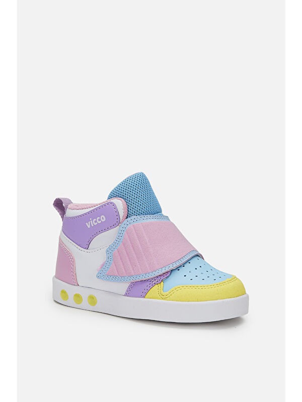 Ufo Işıklı Kız Çocuk Okul Öncesi Sarı Bot - Görsel 3