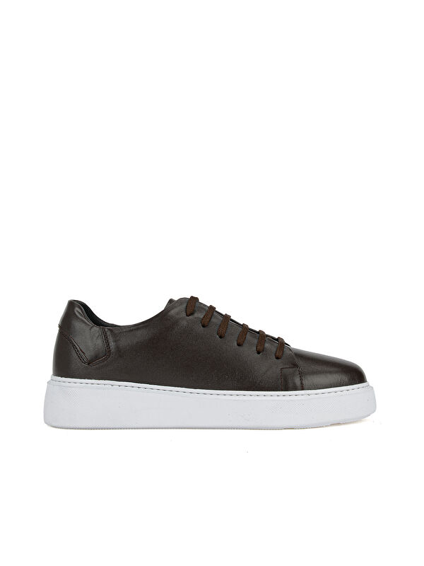 Ziya Ayakkabı Erkek Hakiki Deri Sneaker 161423Z514 Kahve