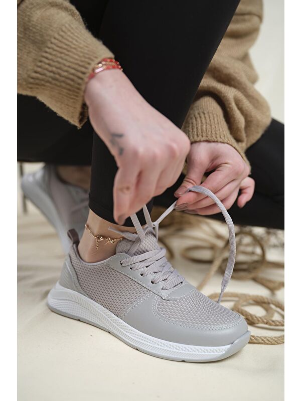 Laya Fileli Hafif Rahat Taban Kadın Sneaker - Görsel 3