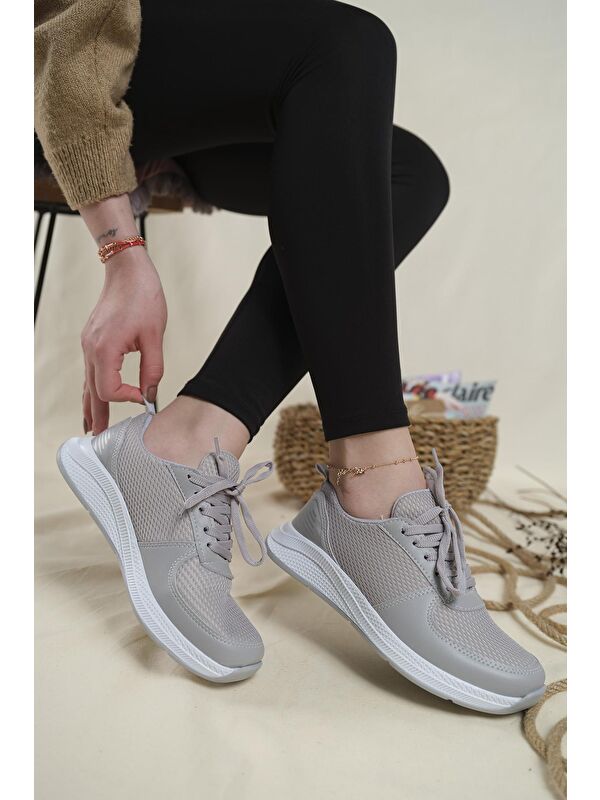 Laya Fileli Hafif Rahat Taban Kadın Sneaker - Görsel 4