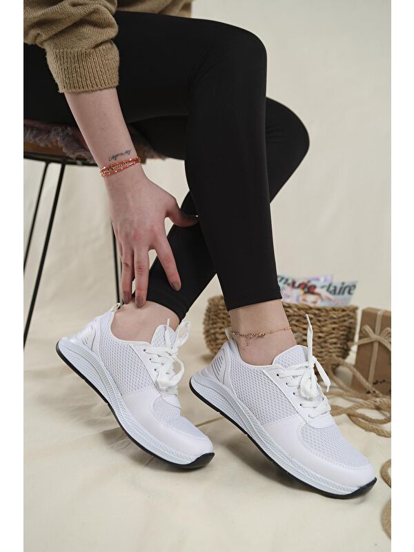 Laya Fileli Hafif Rahat Taban Kadın Sneaker - Görsel 4