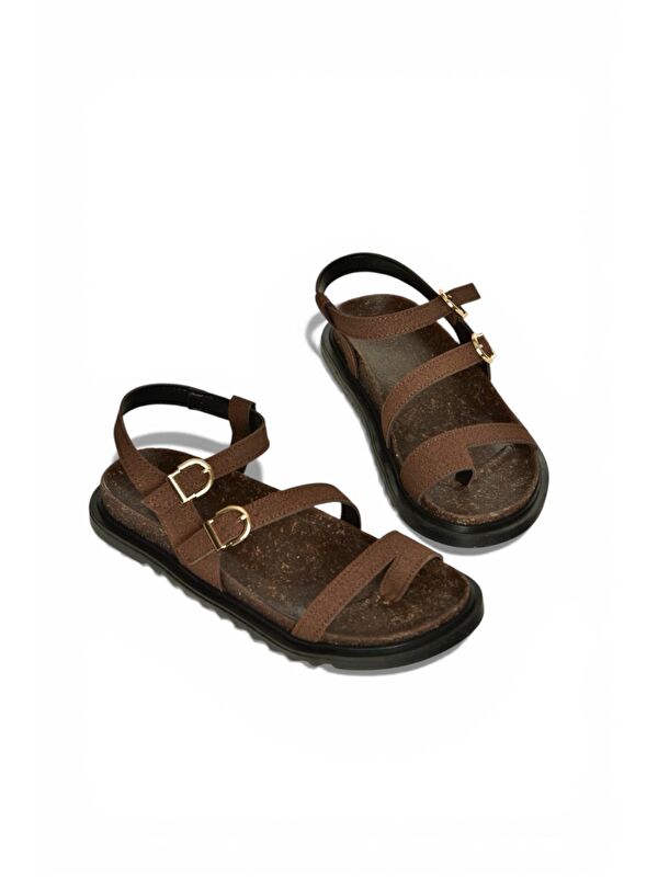 Fox Shoes Kahverengi Fox Shoes Sandalet Kadın Y250504002