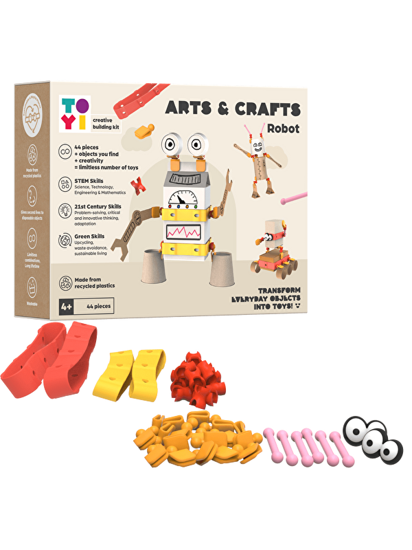 Toyi Arts Crafts Robot - STEM Seti ve Yaratıcı Yapı Oyuncakları