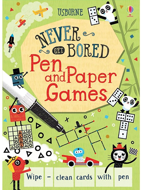 Usborne Publishing Pen and Paper Games (Never Get Bored Cards)