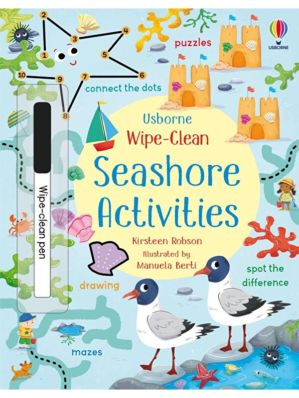 Usborne Publishing Wipe-Clean: Seashore Activities
