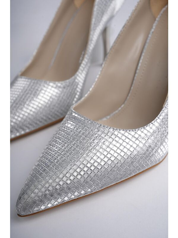 YOWEL Sivri Burun Kadın Topuklu Stiletto Ayakkabı - Görsel 4