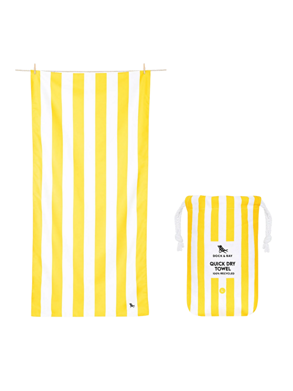 Dock & Bay Dock And Bay Plaj Havlusu Cabana XL Boracay Yellow