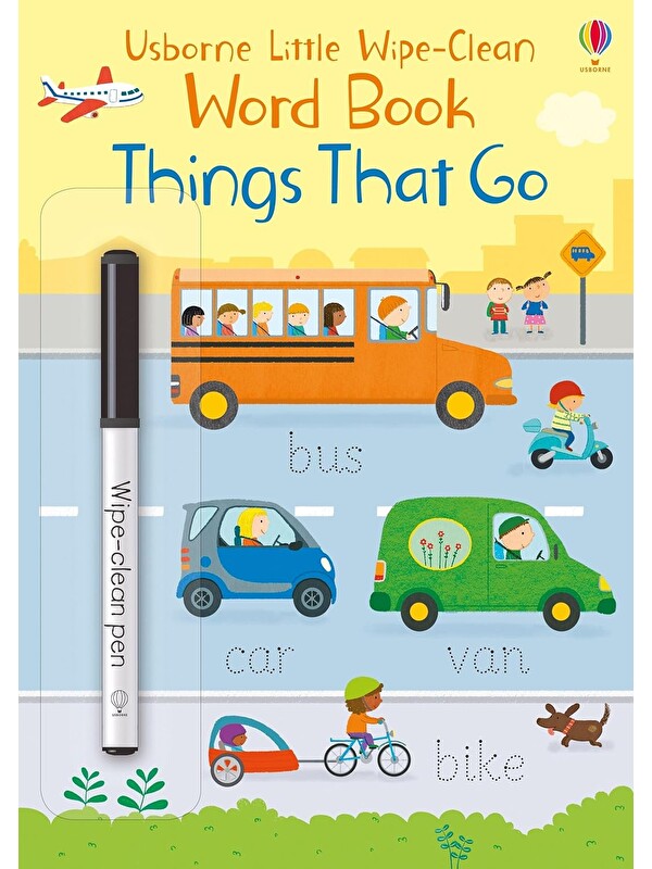 Usborne Publishing Little Wipe-Clean Word Book: Things That Go