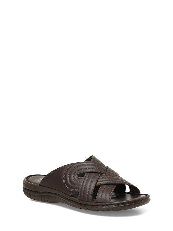 107402.M 5FX Kahverengi Erkek Terlik - Görsel 3