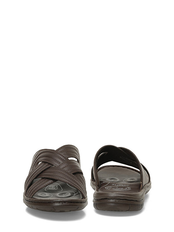 107402.M 5FX Kahverengi Erkek Terlik - Görsel 6