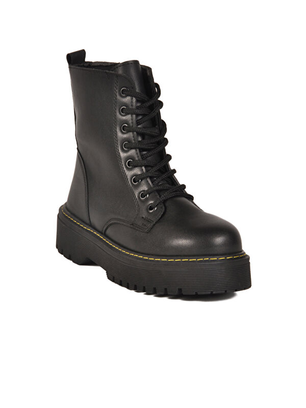 Siyah Bağcıklı Fermuarlı Kadın Bot Terra 5000 Z - Görsel 4