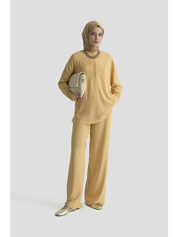 ARMİNE Tunik Pantolon Takım Camel