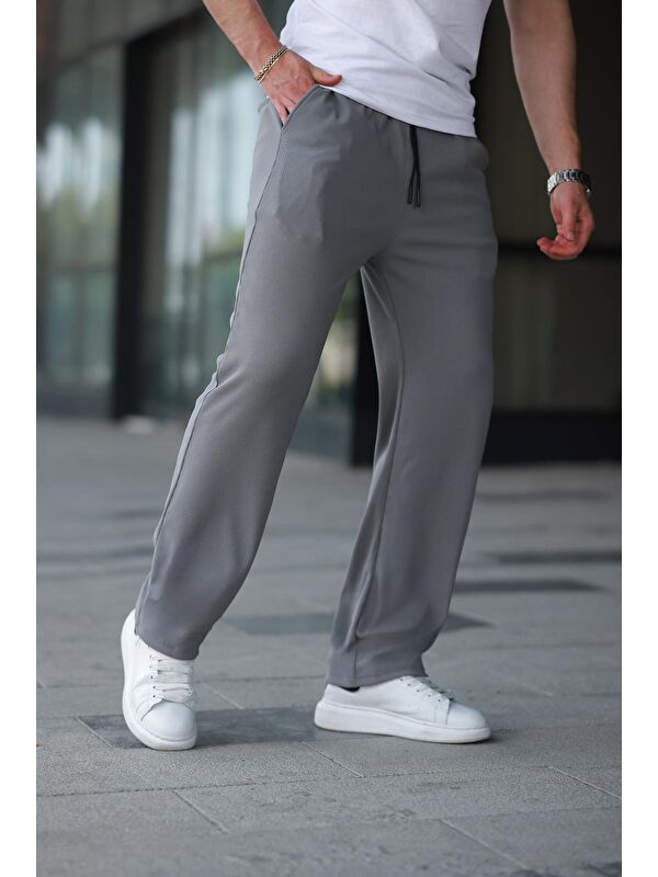 Madmext Füme Beli Ayarlanabilir Cep Detaylı Bol Pantolon 6545