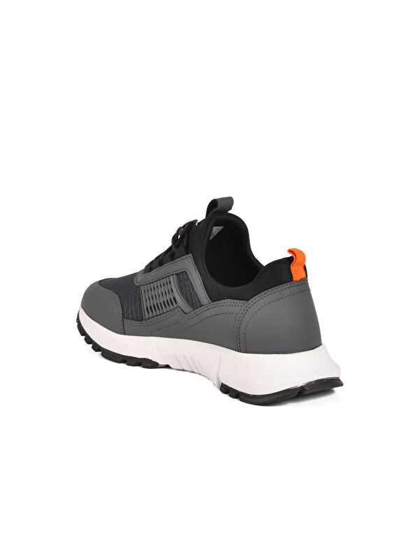 Füme Hafif Esnek Kilit Bağcıklı Unisex Spor Ayakkabı Nans 6006 G - Görsel 5