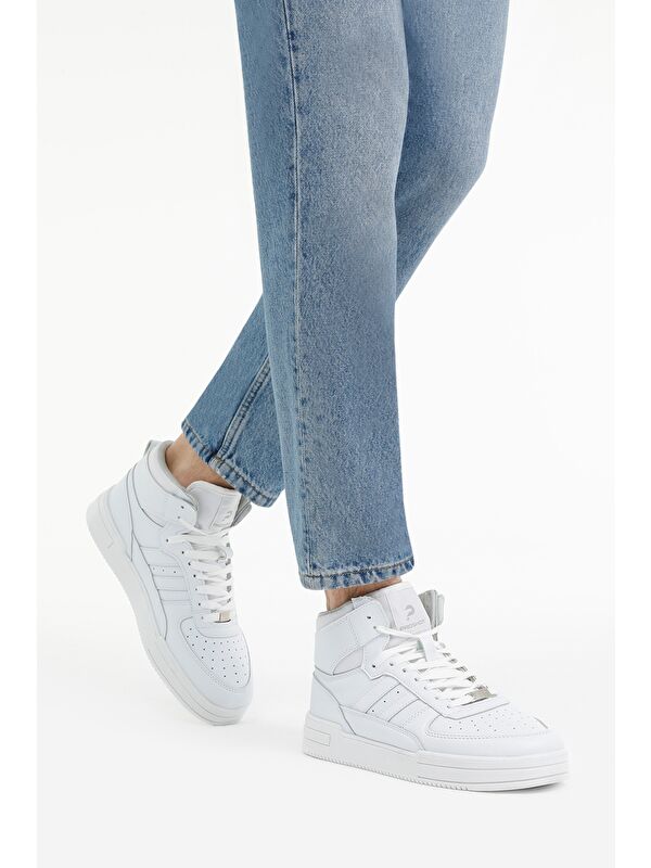 GOLDEN HI 3FX Beyaz Erkek High Sneaker - Görsel 3