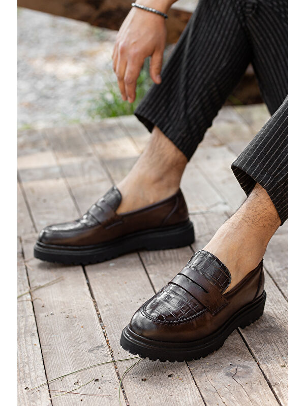 D0806 Günlük Ortopedik Erkek Klasik Ayakkabı - Görsel 4